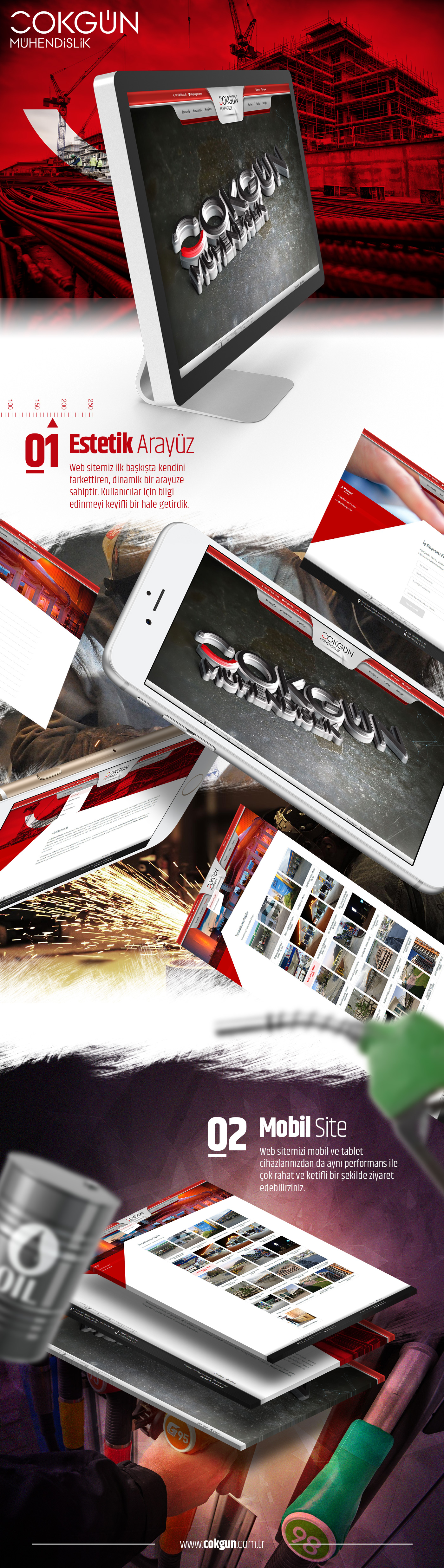 
	&Ccedil;okg&uuml;n İnşaat M&uuml;hendislik i&ccedil;in hazırlamış olduğumuz kurumsal &ouml;zg&uuml;n aray&uuml;z tasarımı ve i&ccedil;erik y&ouml;netim sistemi.
