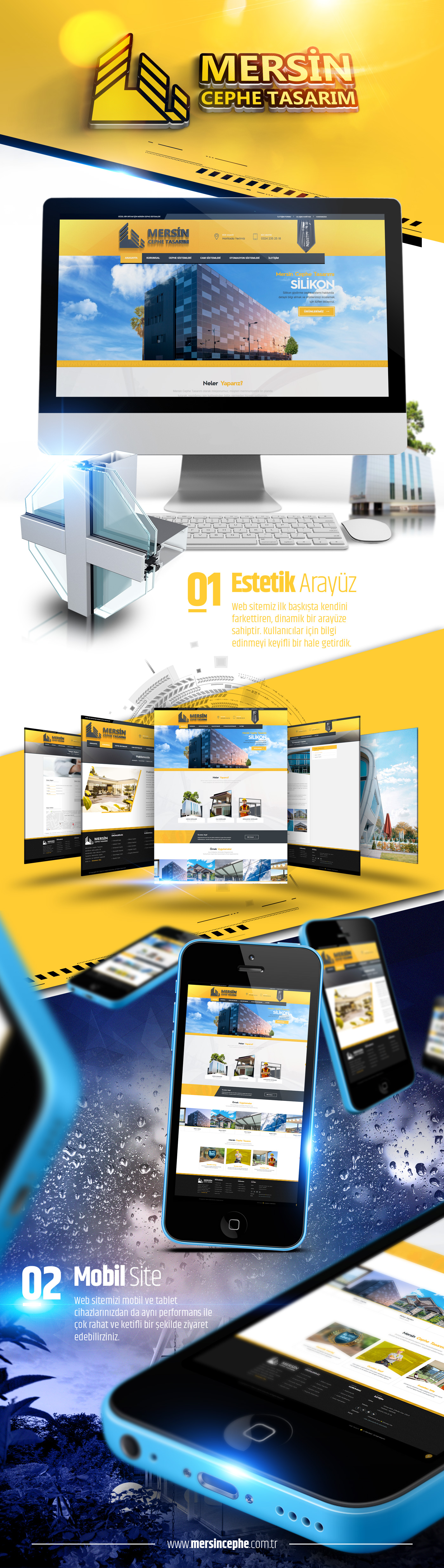 
	Mersin Cephe Tasarım i&ccedil;in hazırlamış olduğumuz kurumsal &ouml;zg&uuml;n aray&uuml;z tasarımı ve i&ccedil;erik y&ouml;netim sistemi.
